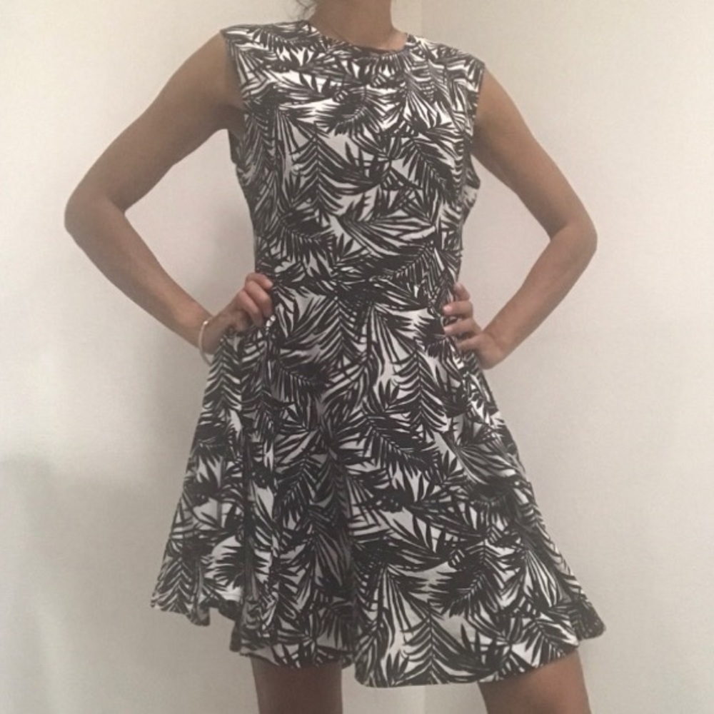 Black & White Jungle Print Dress